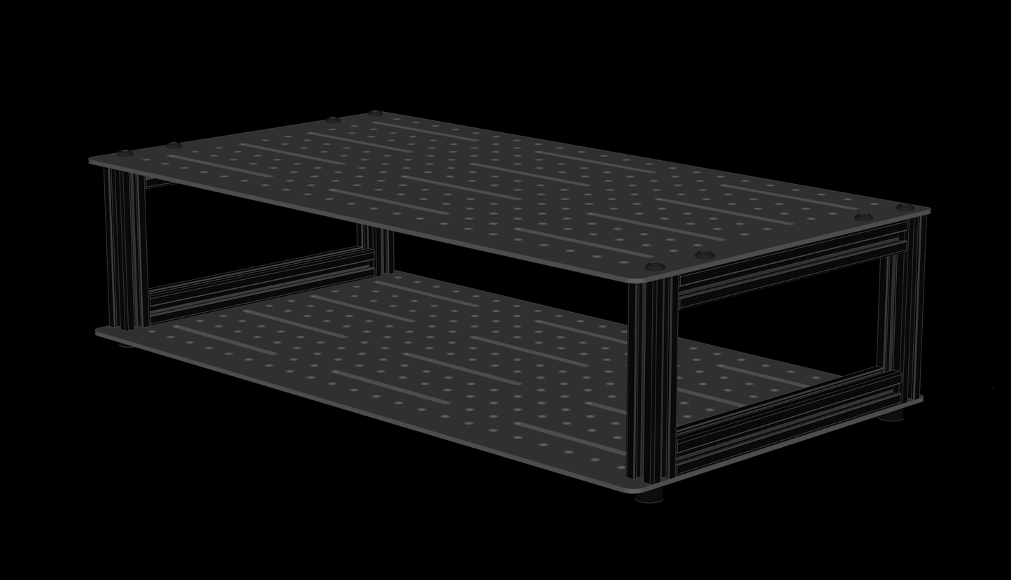 2.5U 20T Aluminum Fly Rack