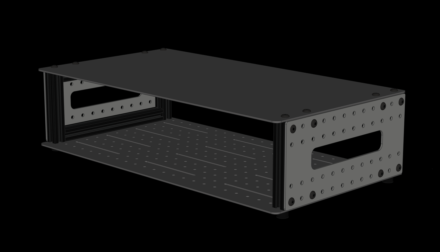 2.5U 20T Aluminum Fly Rack